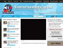 Tablet Screenshot of eventingtrainingonline.com